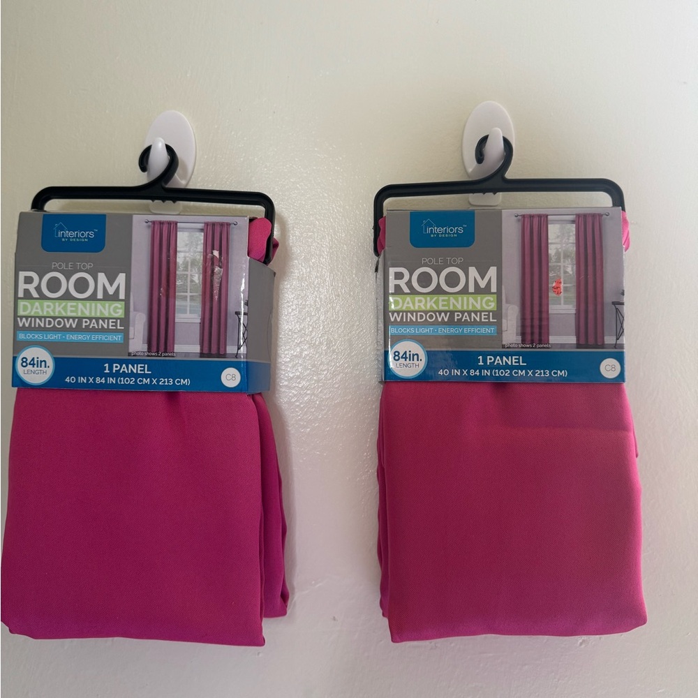 Home Interiors Pink Room Darkening Window Panel/ 84in